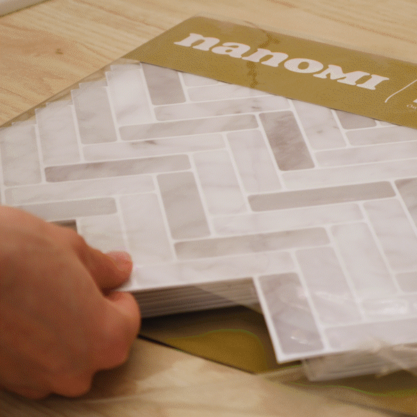 Stick&Done Falburkolat Bali White - 10db - 30x30cm