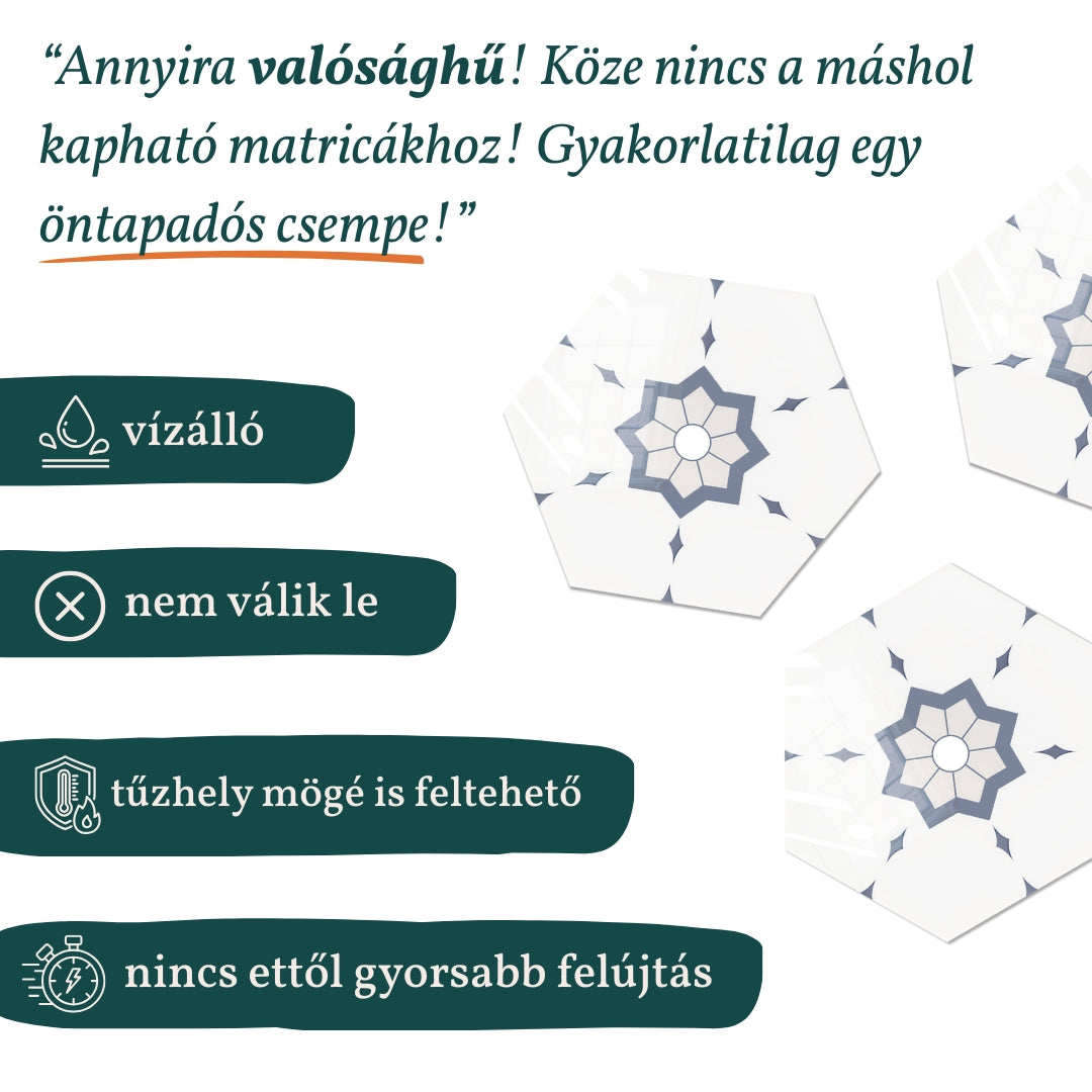 Stick&Done Pro Falburkolat Firenze Flower - 20db - 17x15cm