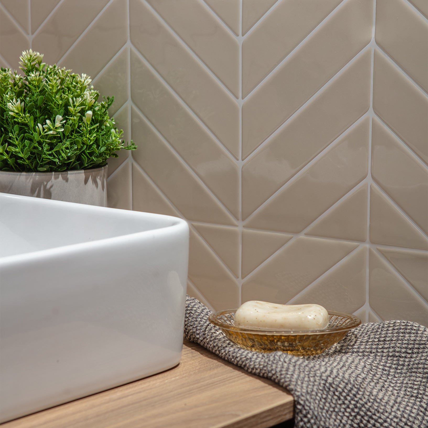 Stick&Done Falburkolat London Beige - 10db - 32x25cm