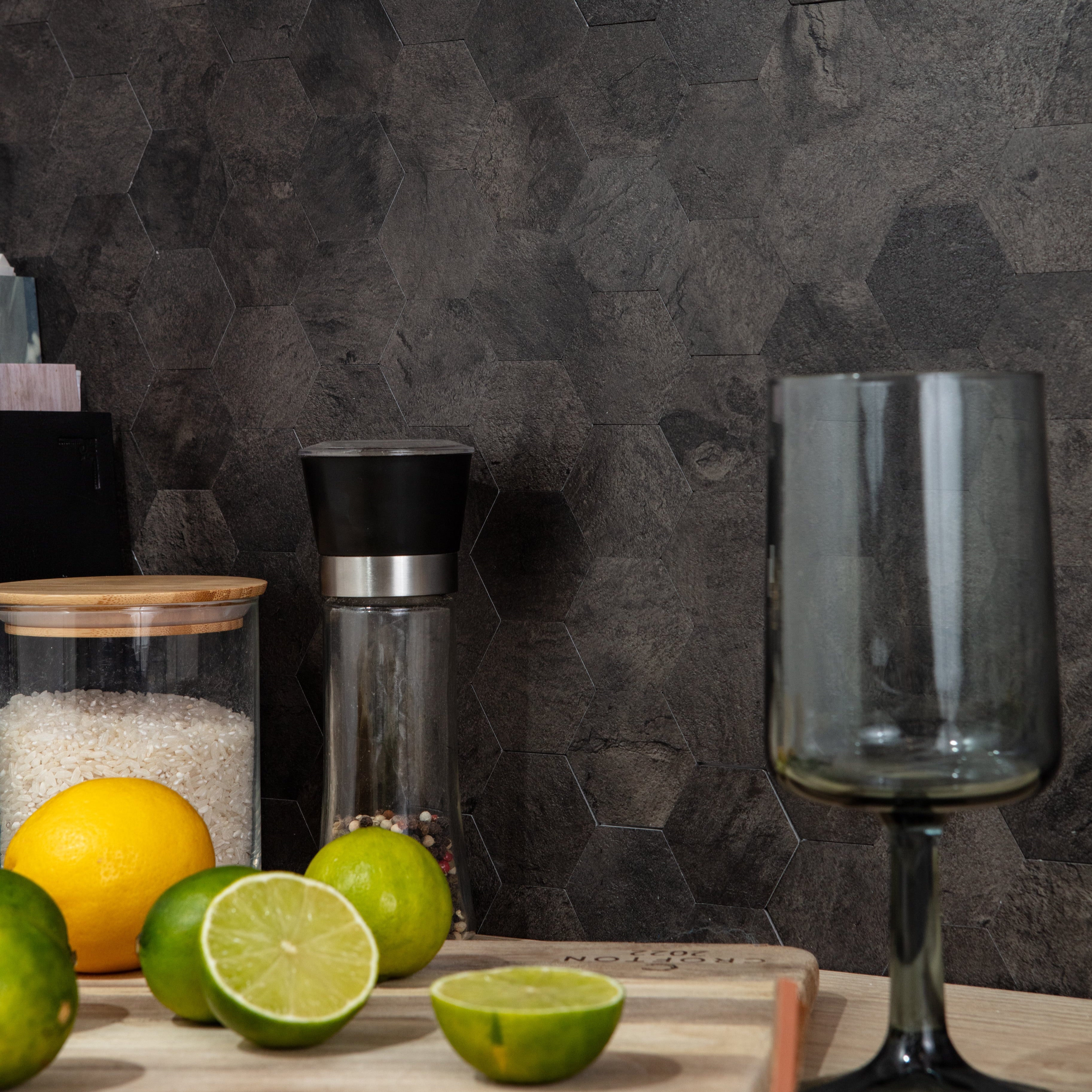 Stick&Done Pro Falburkolat Berlin Black - 10db - 29x29cm