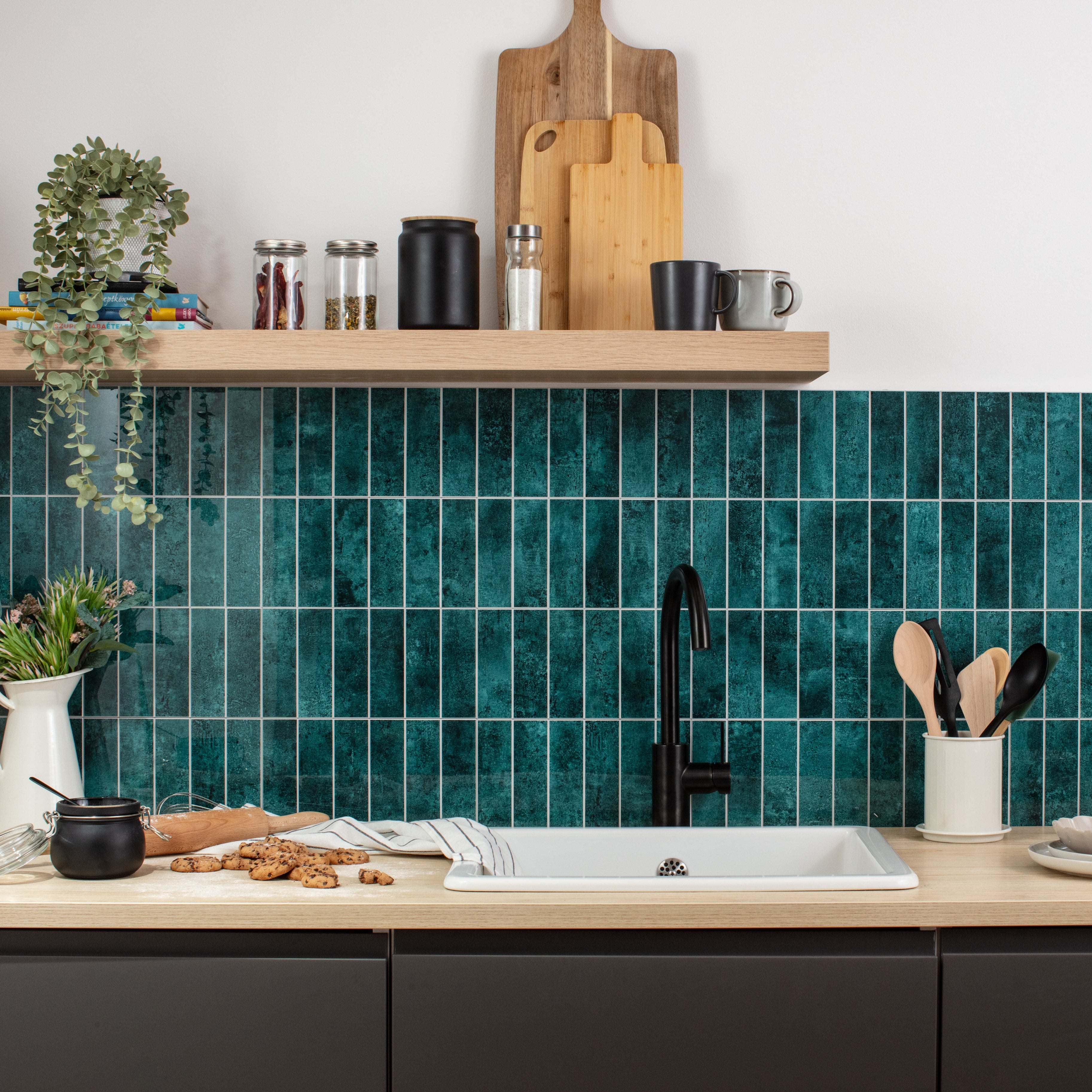 Stick&Done Pro Falburkolat Sydney Green - 10db - 29x29cm