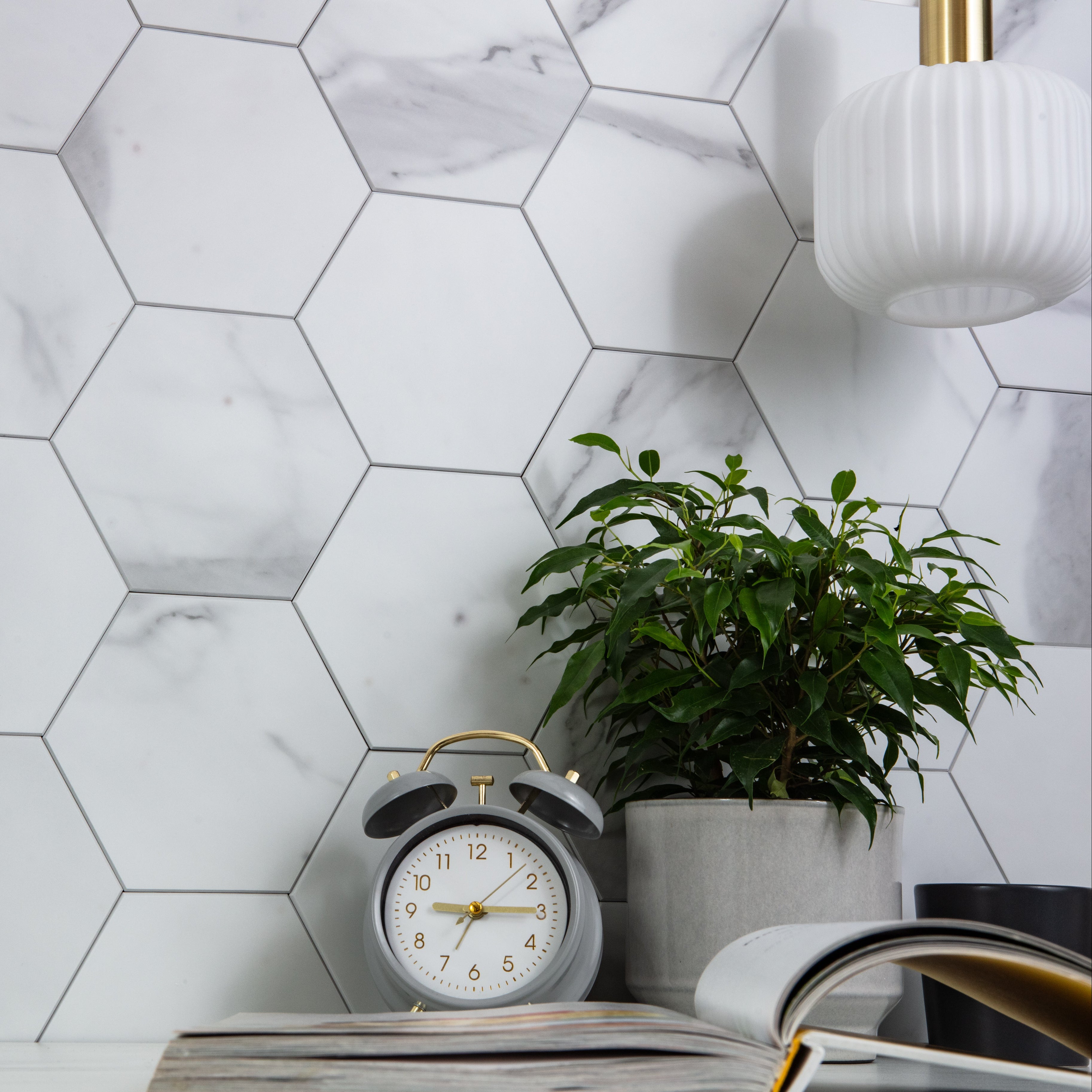 Stick&Done Pro Falburkolat Palermo White - 20db - 17x15cm