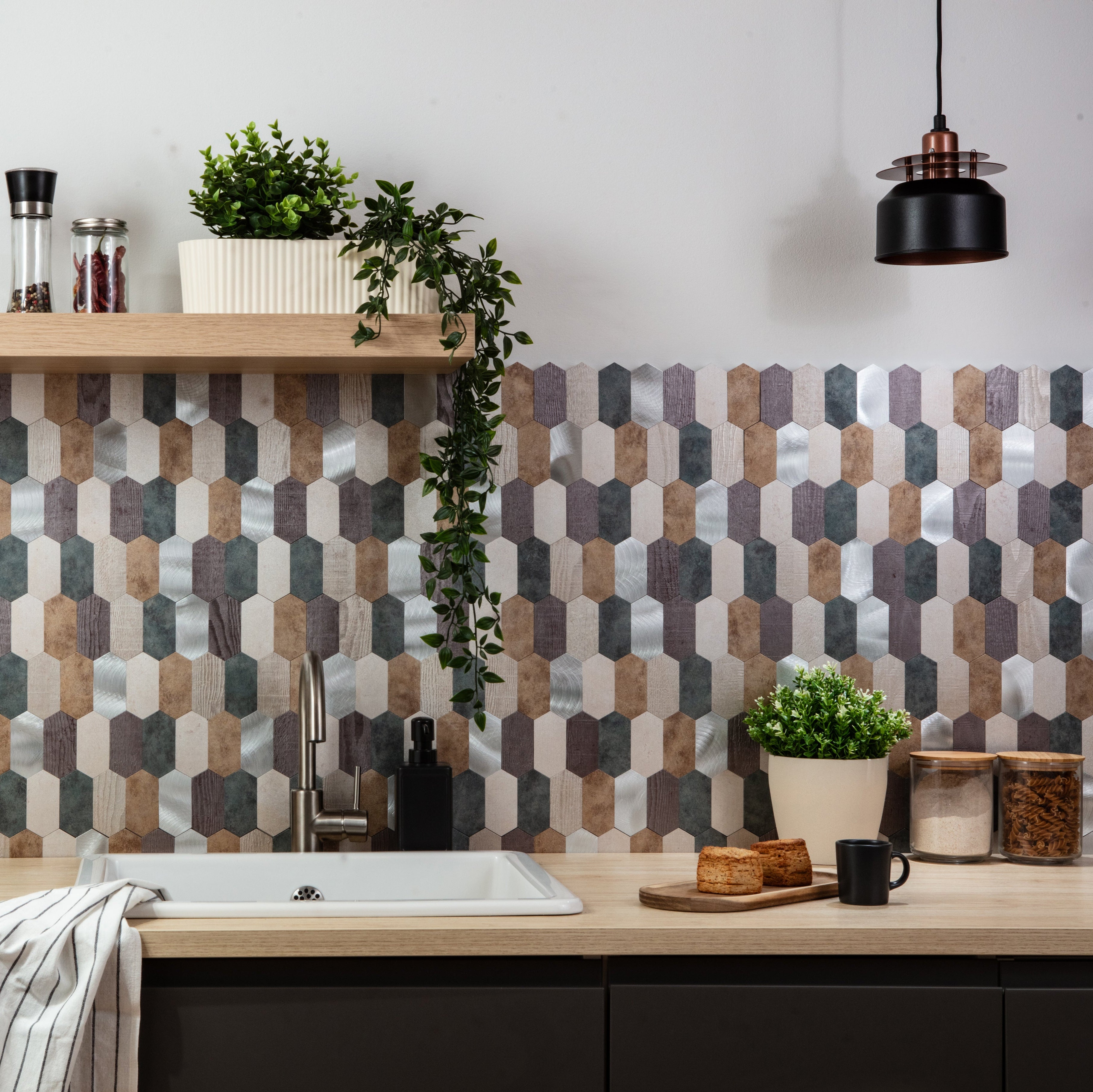 Stick&Done Pro Falburkolat Stockholm Metal - 10db - 28x29cm