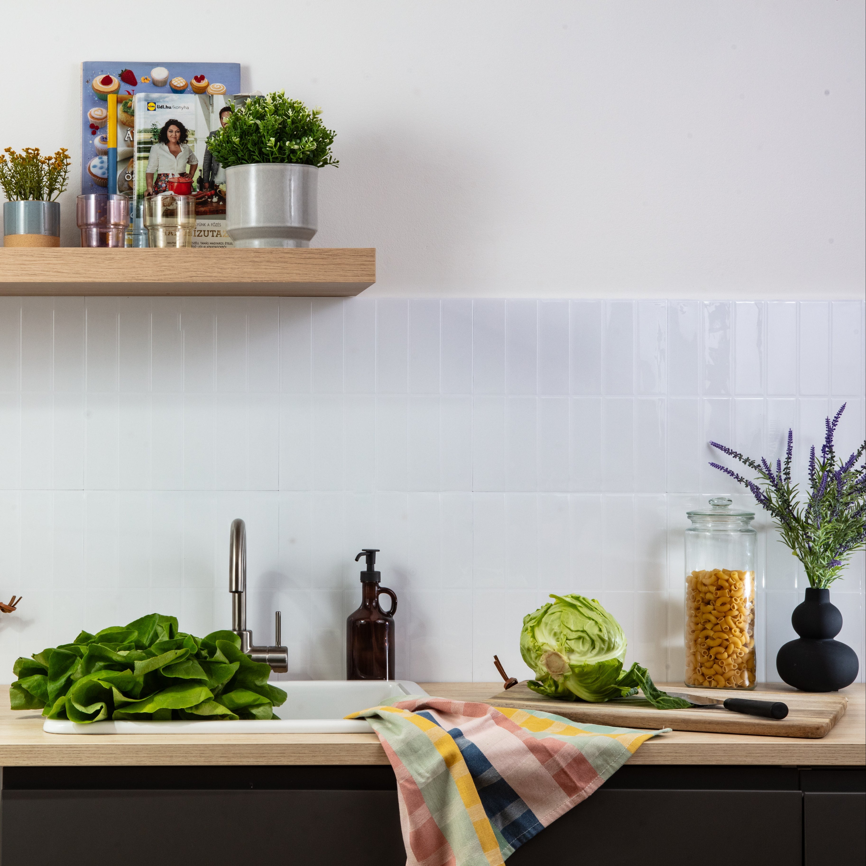 Stick&Done Falburkolat Bali White - 10db - 30x30cm