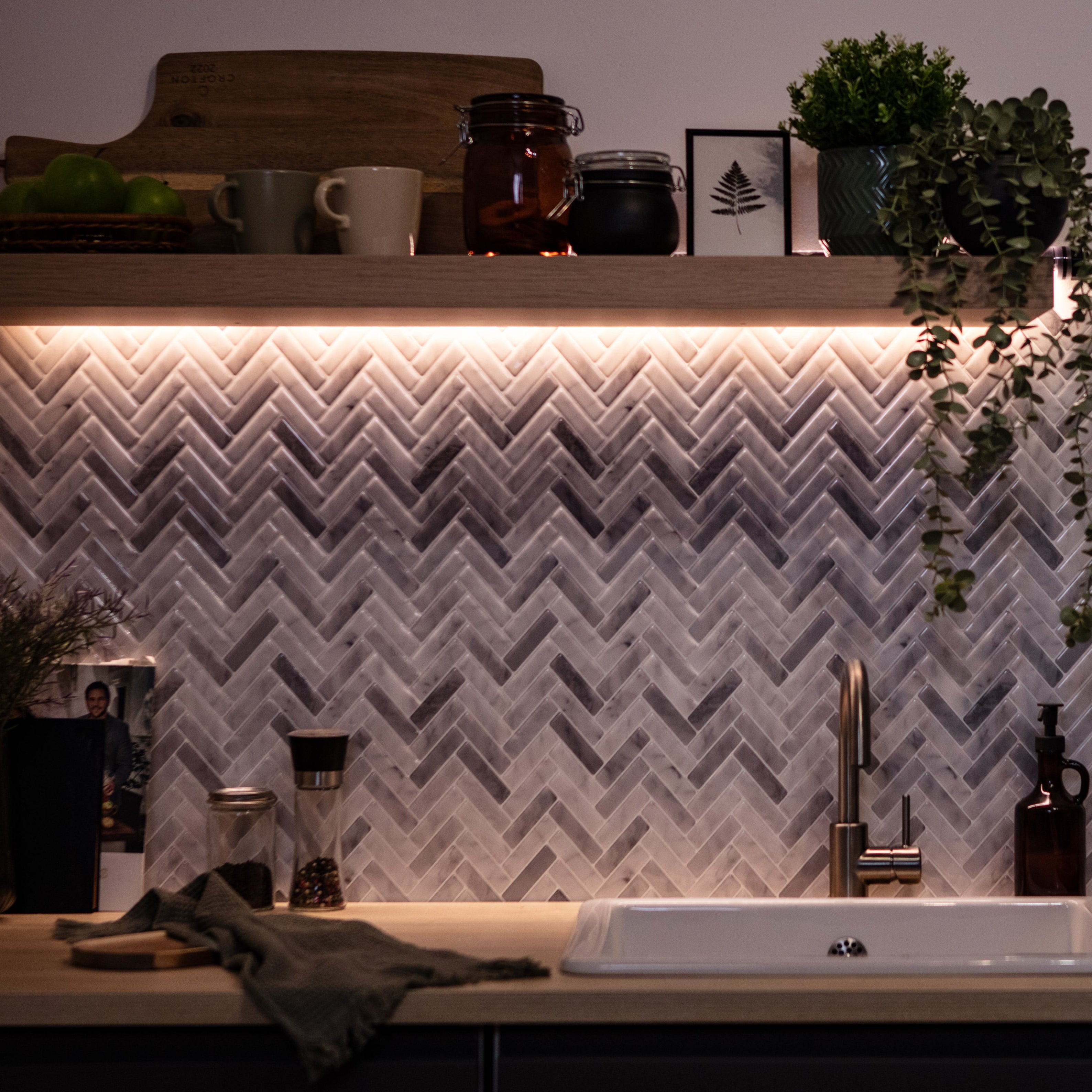 Stick&Done Falburkolat Chicago Gray - 10db - 30x30cm