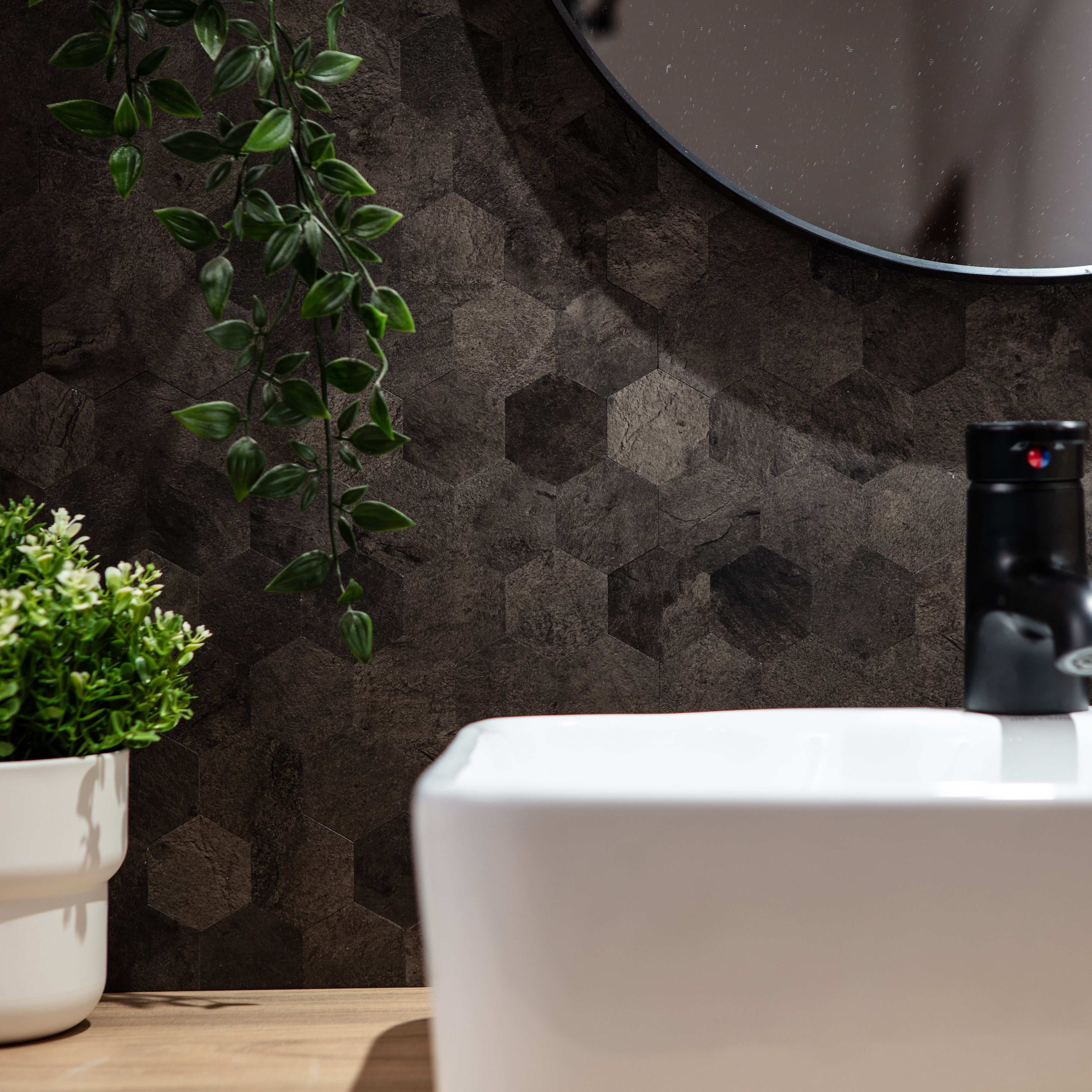 Stick&Done Pro Falburkolat Berlin Black - 10db - 29x29cm