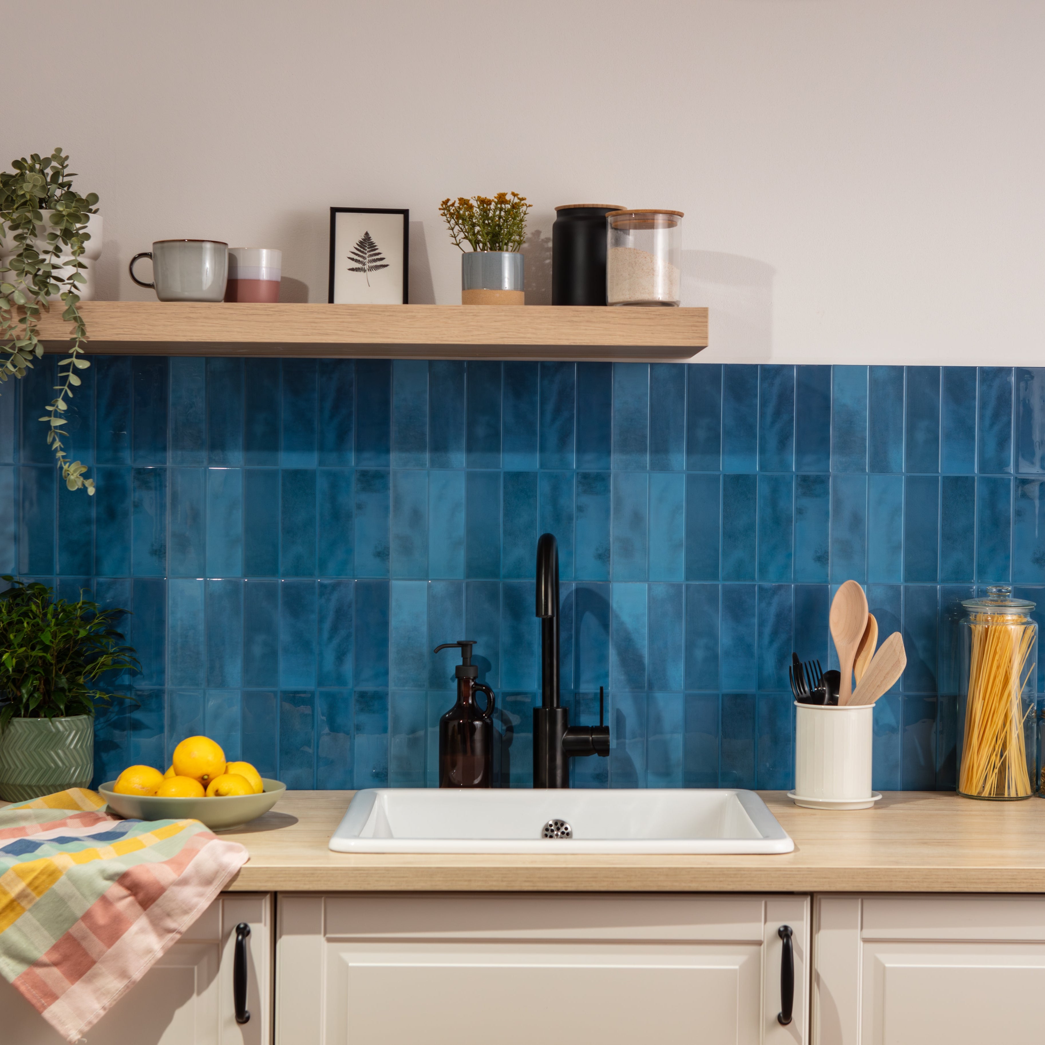 Stick&Done Falburkolat Bali Blue - 10db - 30x30cm