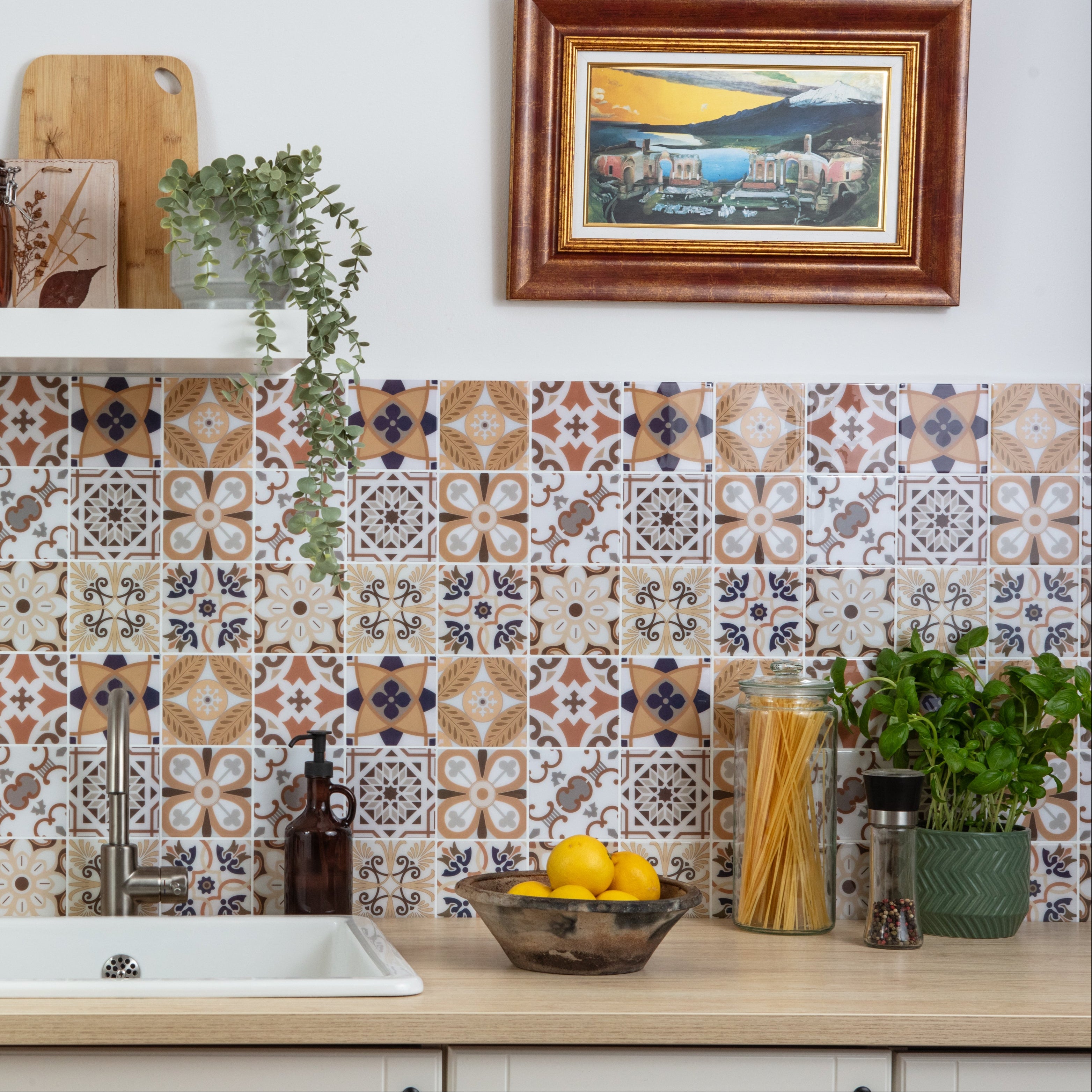 Stick&Done Falburkolat Barcelona Brown - 10db - 30x30cm