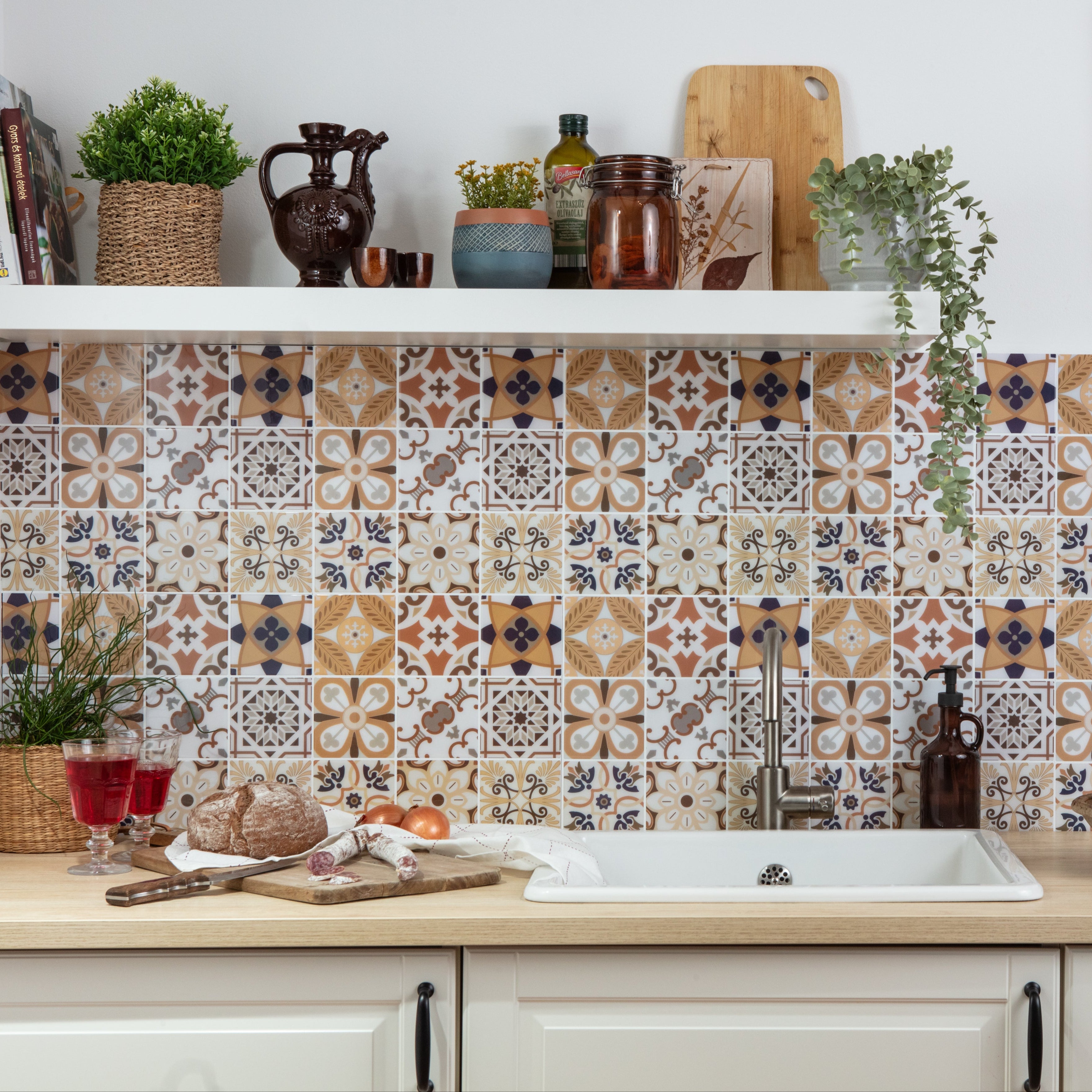 Stick&Done Falburkolat Barcelona Brown - 10db - 30x30cm