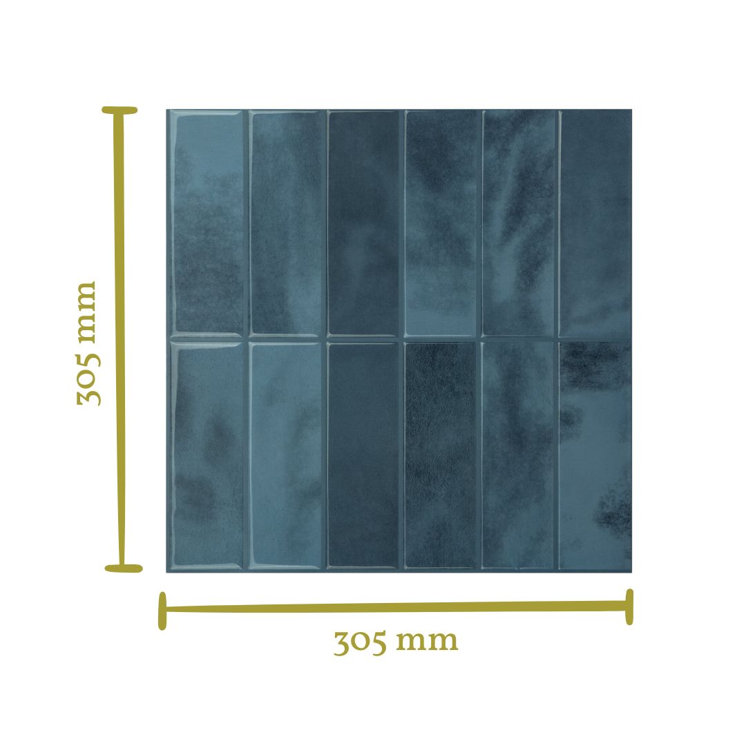 Stick&Done Falburkolat Bali Blue - 10db - 30x30cm