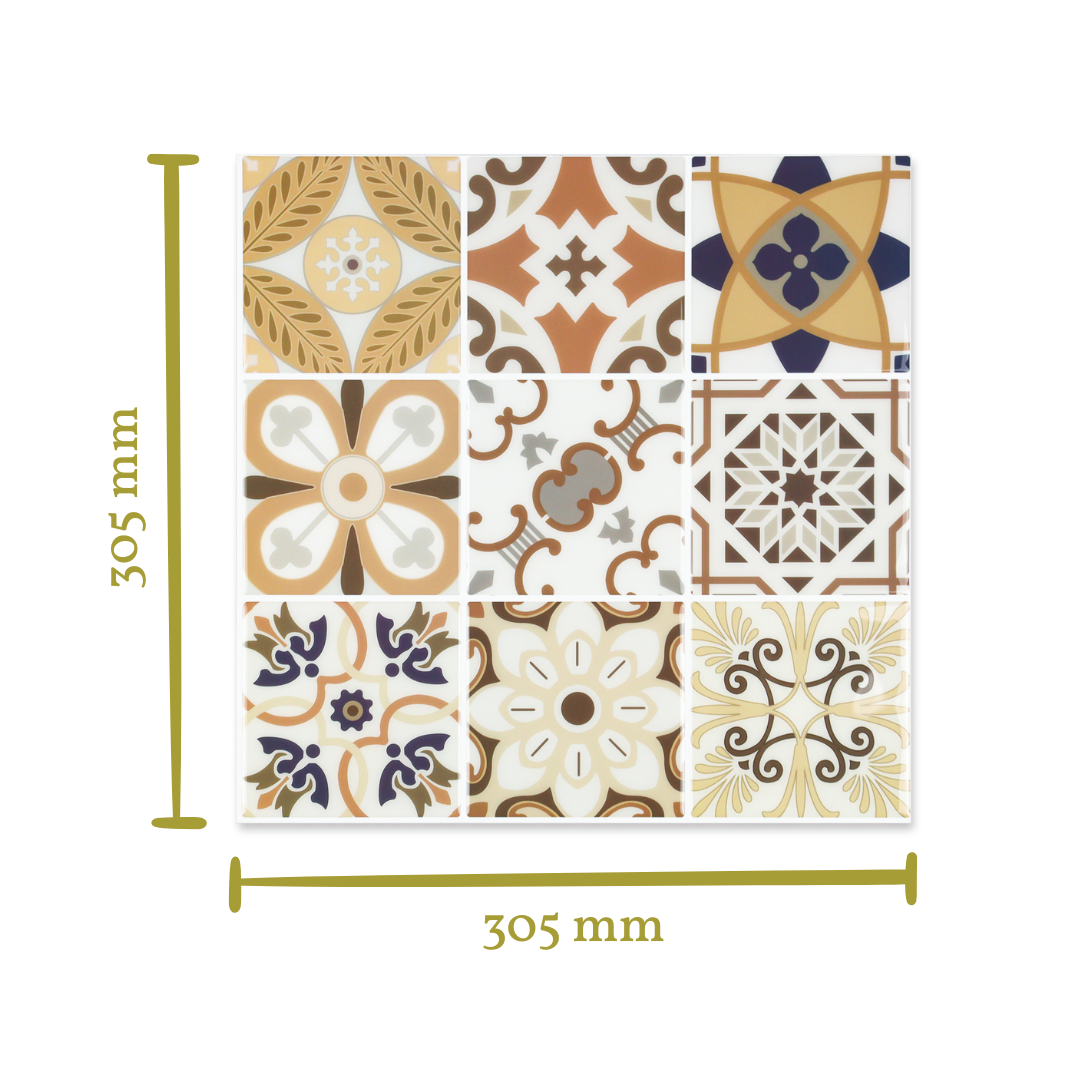 Stick&Done Falburkolat Barcelona Brown - 10db - 30x30cm