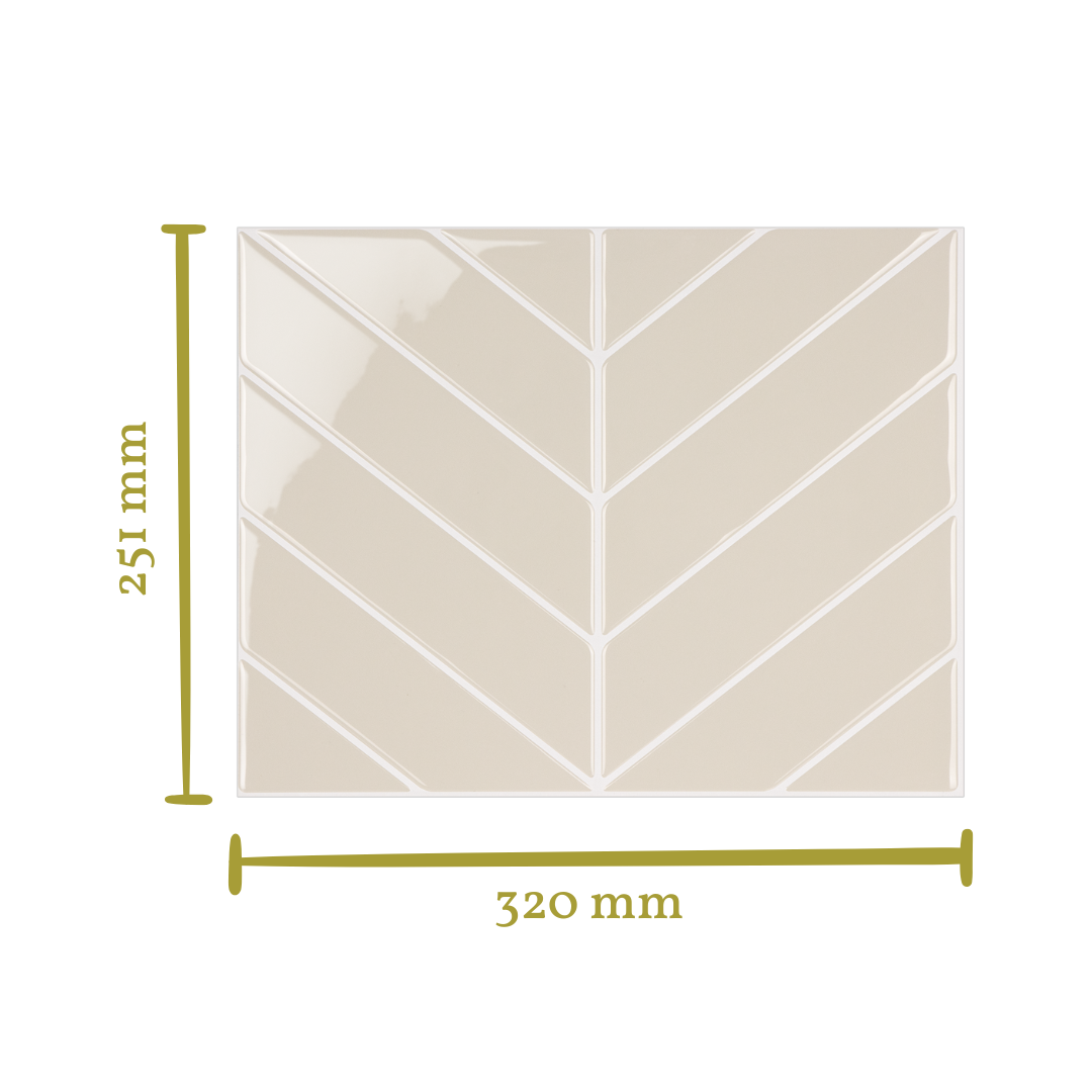 Stick&Done Falburkolat London Beige - 10db - 32x25cm