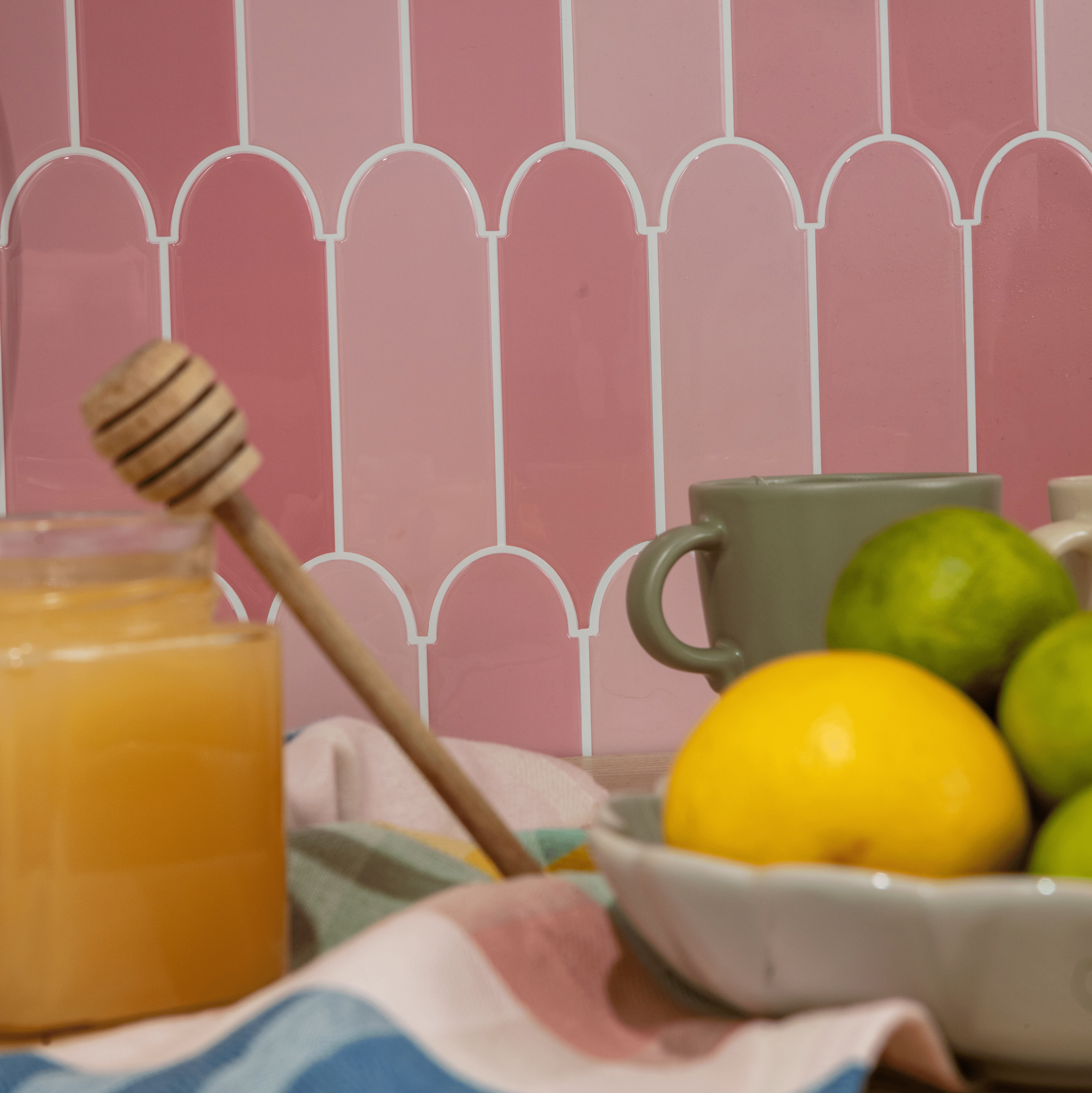 Stick&Done Falburkolat Morocco Pink - 10db - 30x30cm