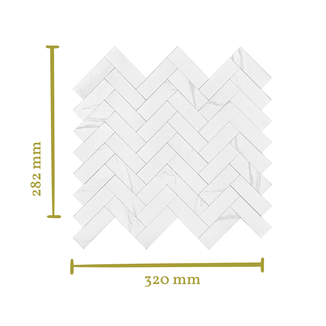 Stick&Done Pro Falburkolat Paris White - 10db - 32x28cm