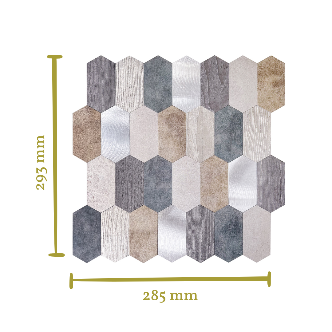 Stick&Done Pro Falburkolat Stockholm Metal - 10db - 28x29cm