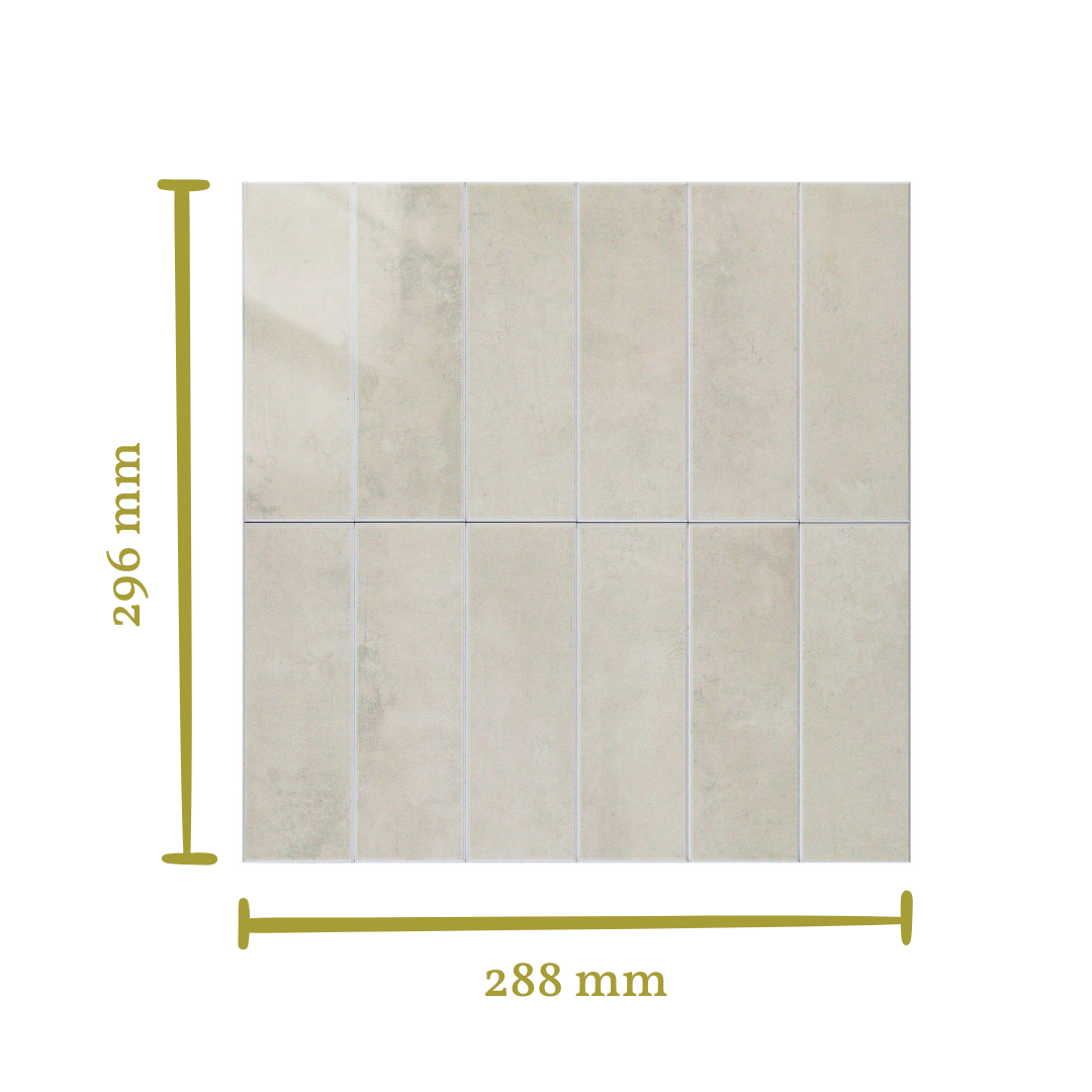 Stick&Done Pro Falburkolat Sydney White - 10db - 29x29cm